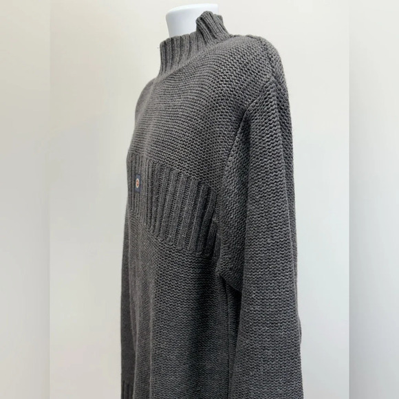 PACO RABANNE SPORT Men’s Y2K gray mock neck sweater size XL. - Picture 4 of 14